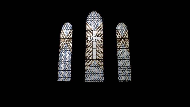 negative Space, Window, Stained Glass, Church, Architecture HD Wallpaper Desktop Background