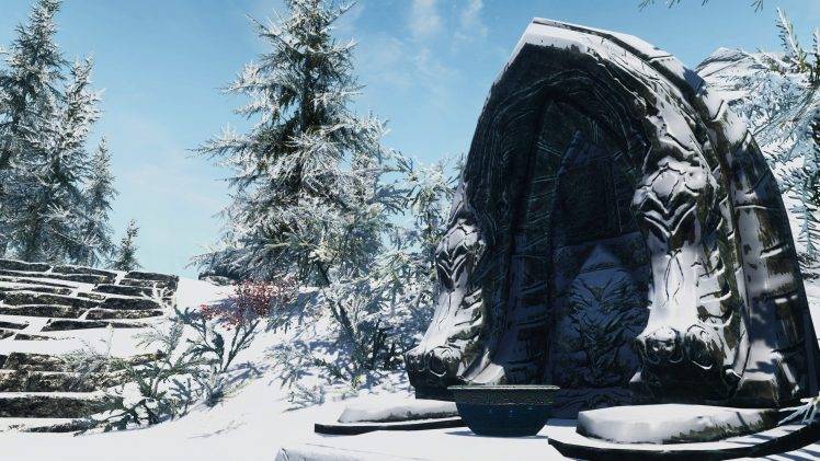 The Elder Scrolls V: Skyrim, Snow, Winter, Video Games HD Wallpaper Desktop Background