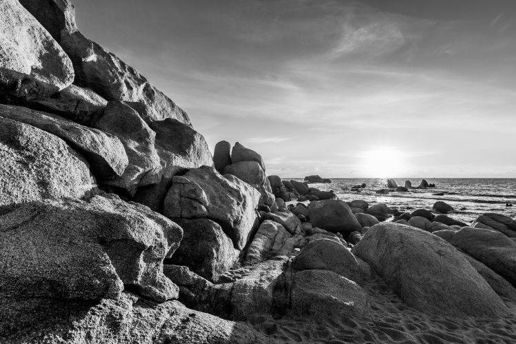 Corsica, Sunset, Landscape, Nature, Rock, Sea, Coast HD Wallpaper Desktop Background