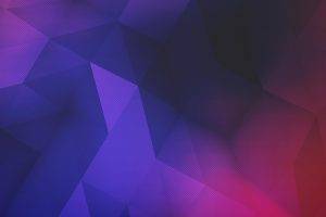 abstract, Red, Purple, Blue, Low Poly, Digital Art, Artwork