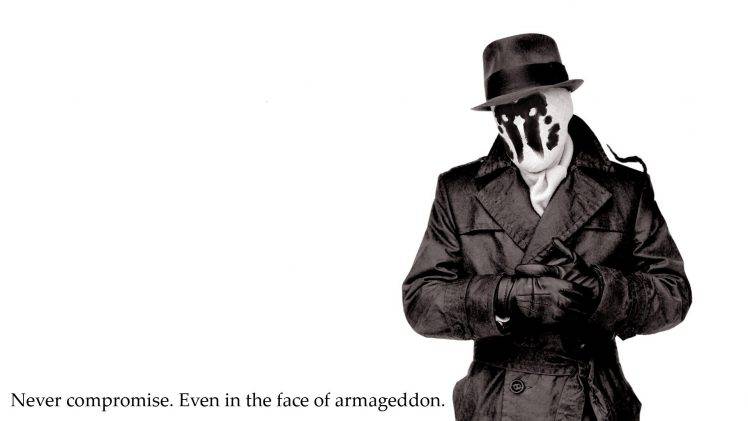 Rorschach, Watchmen, White Background, Quote HD Wallpaper Desktop Background