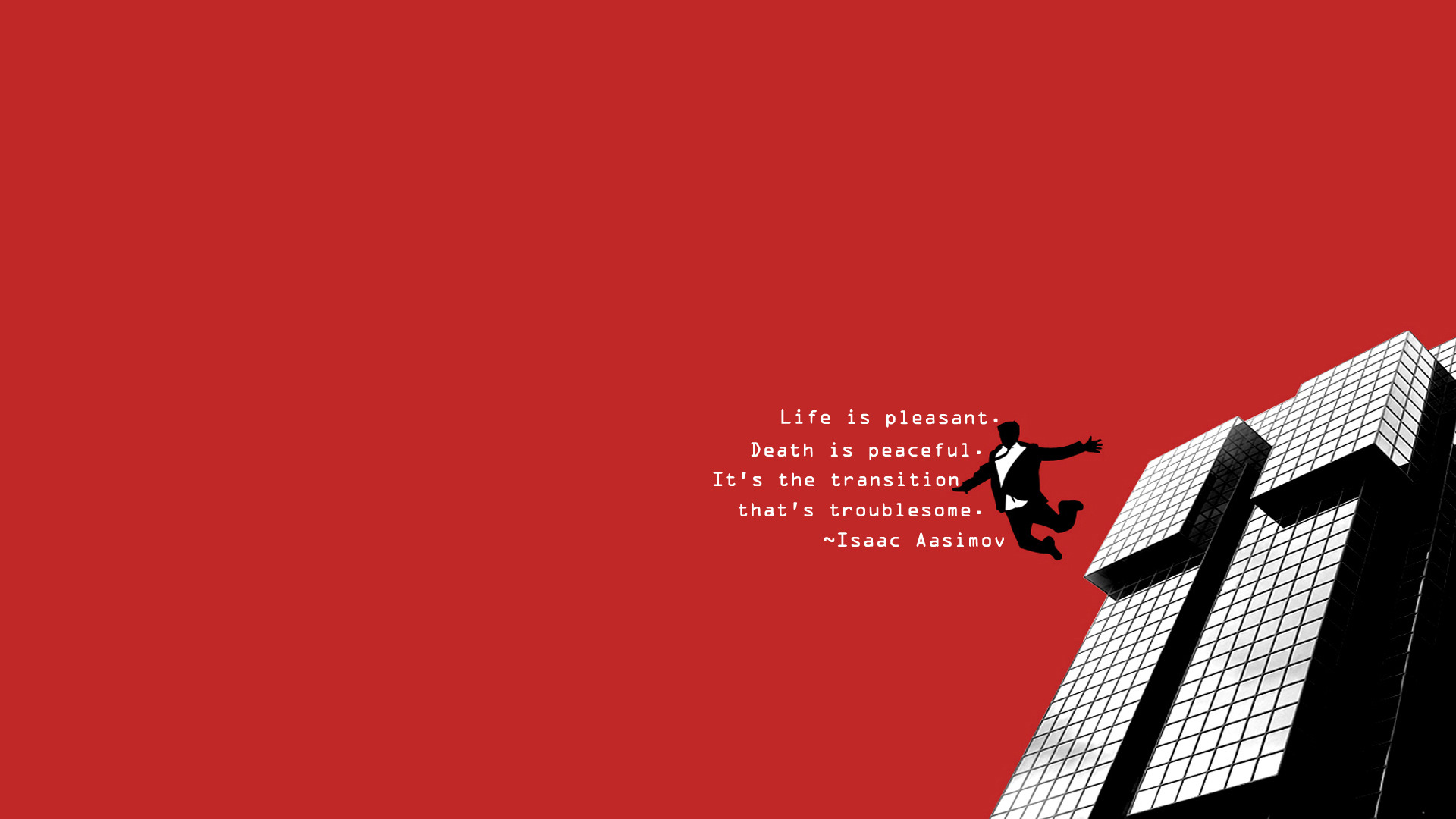 quote, Death, Isaac Asimov Wallpaper