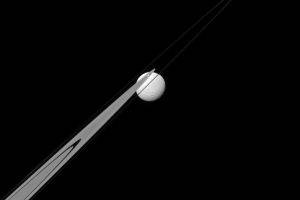 NASA, Space, Saturn, Tethys, Planetary Rings