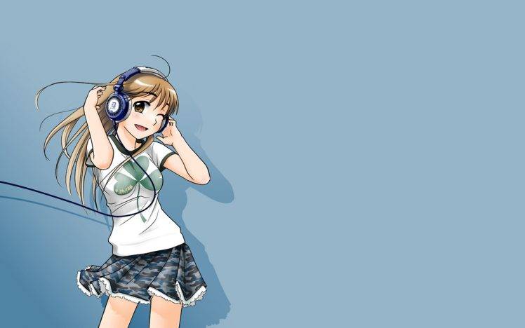 skirt, Headphones, Blue HD Wallpaper Desktop Background