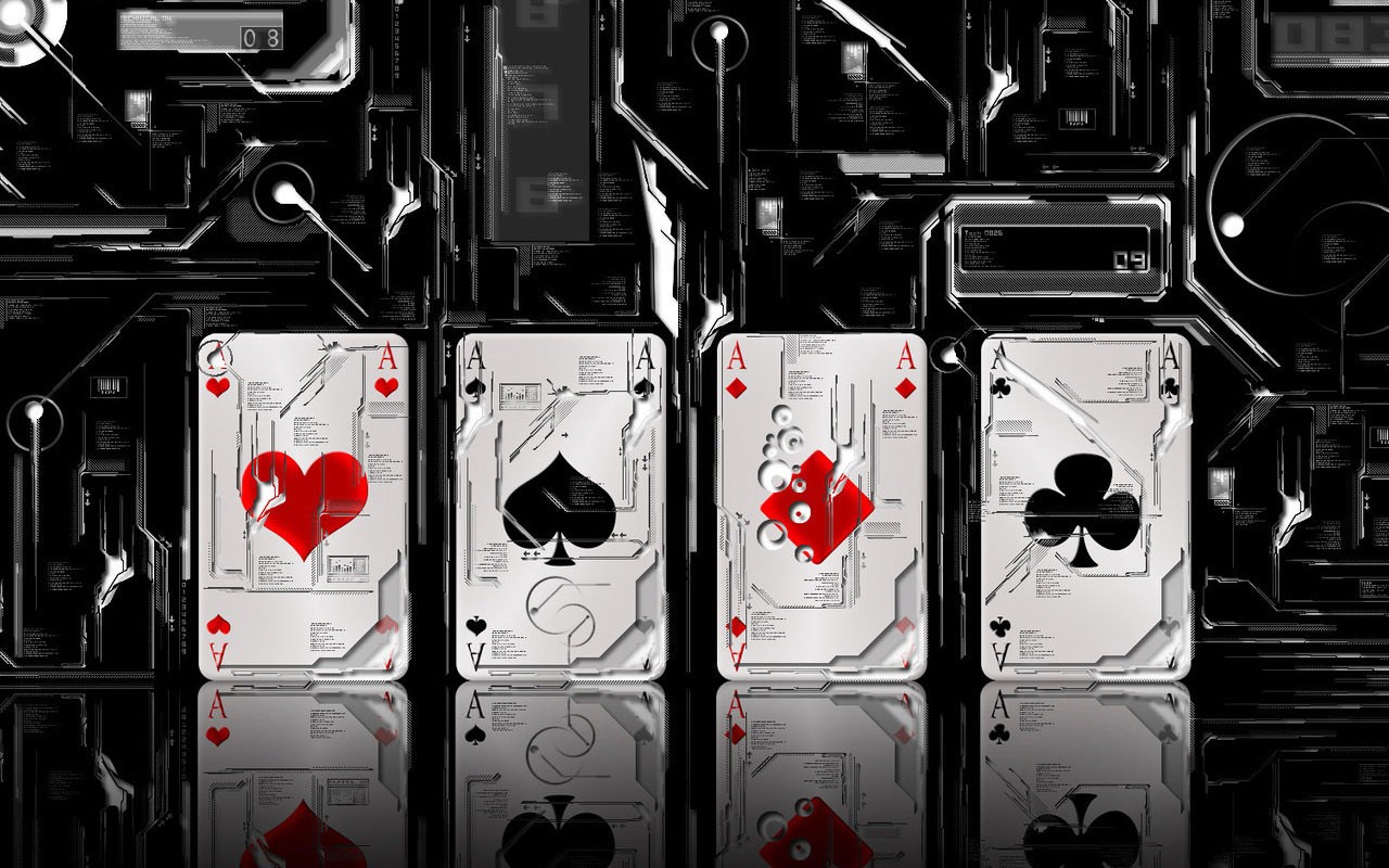 cards, Abstract, Reflection, Technology Wallpaper