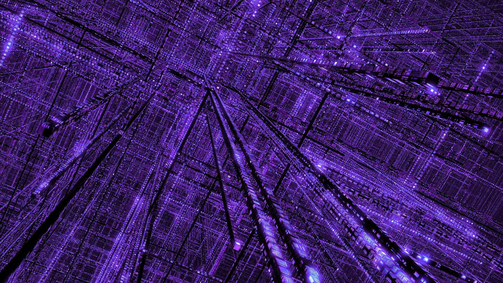 grid, Purple, Abstract, Glowing, 3D, Digital Blasphemy Wallpaper