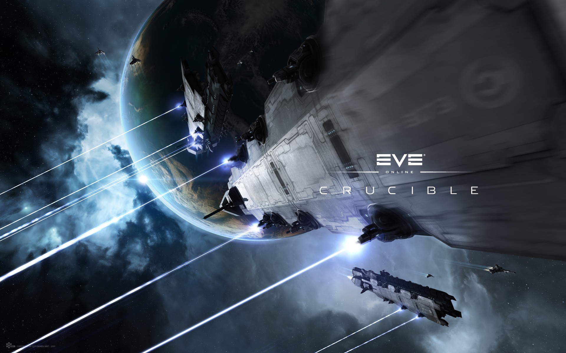 EVE Online, Space, Spaceship, Caldari Wallpaper