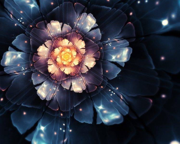 abstract, Fractal Flowers HD Wallpaper Desktop Background