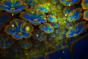 abstract, Flowers, Fractal, Fractal Flowers