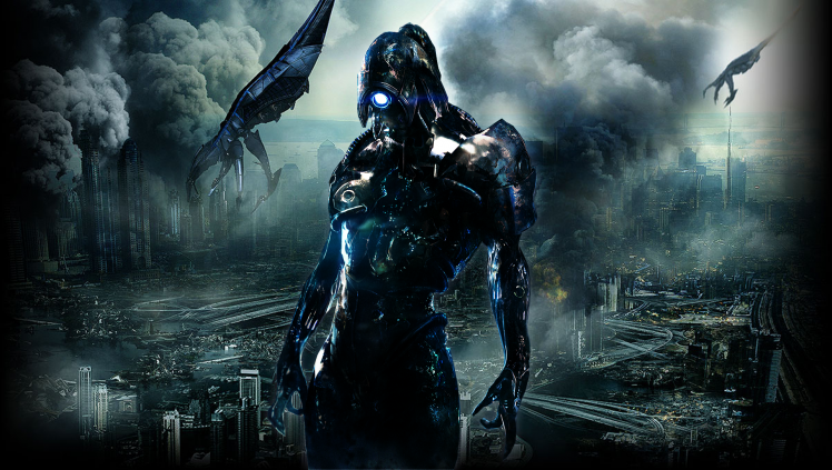 Legion, Mass Effect, Apocalyptic, Reapers, Destruction HD Wallpaper Desktop Background
