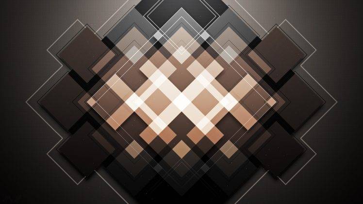 abstract, Geometry, Pattern, Brown HD Wallpaper Desktop Background