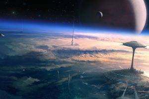 science Fiction, Digital Art, Space, Futuristic, Planet, Atmosphere