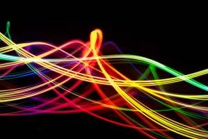 streaks, Lights, Colorful, Abstract