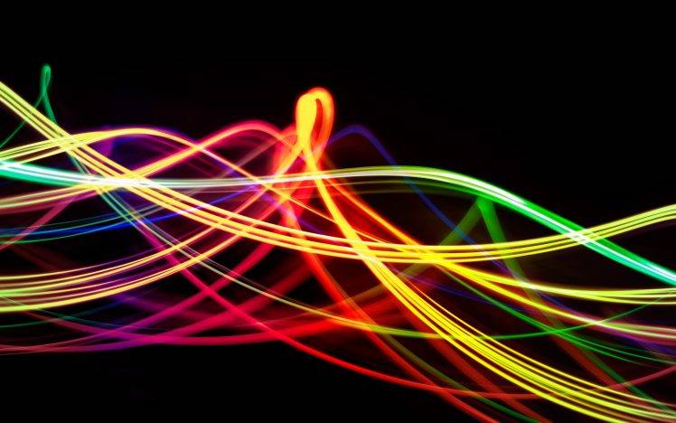 streaks, Lights, Colorful, Abstract HD Wallpaper Desktop Background