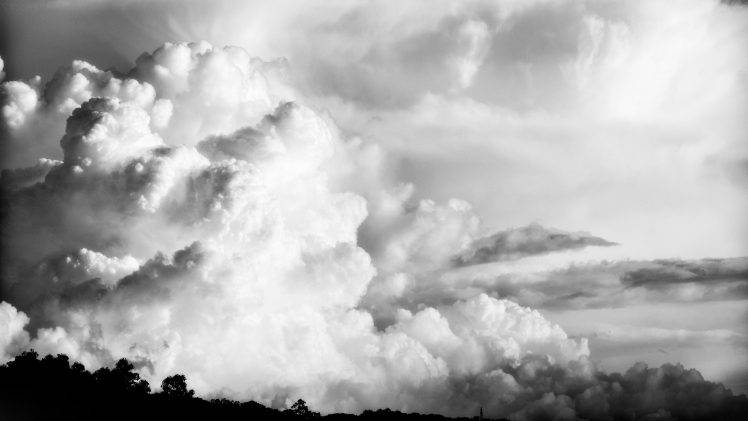 sky, Clouds, Nature, Silhouette HD Wallpaper Desktop Background
