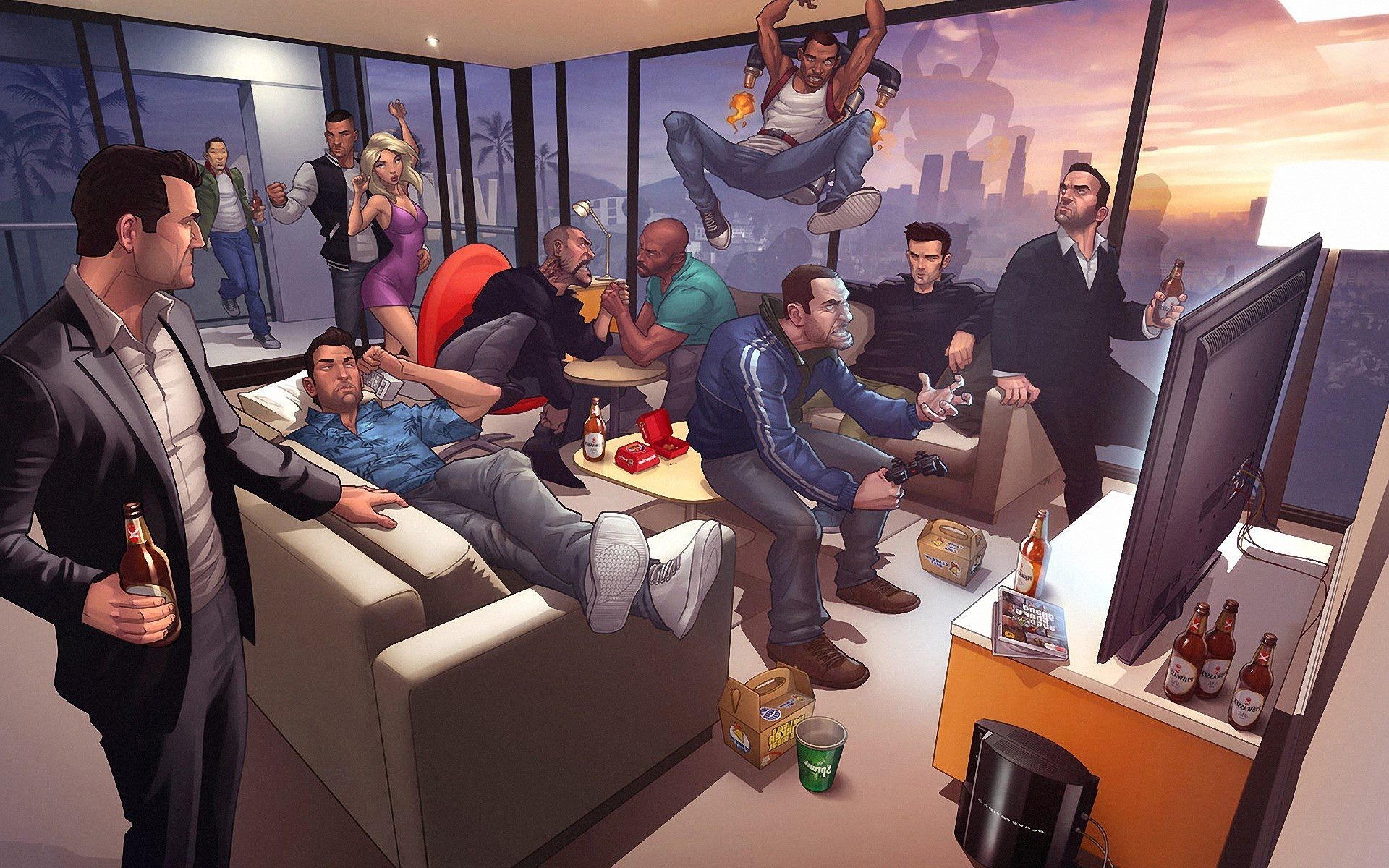 Grand Theft Auto V, Music, Video Games Wallpaper