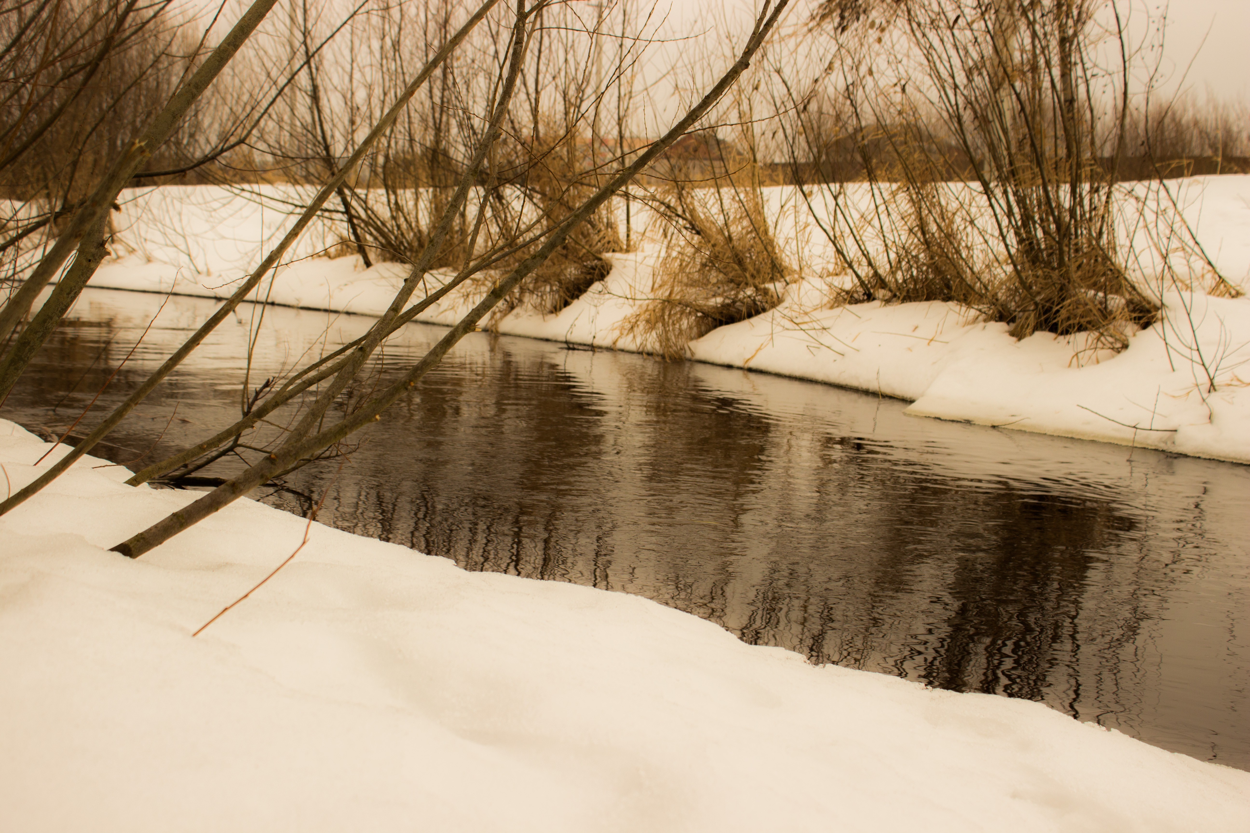 nature, River, Winter, Landscape, Russia Wallpaper