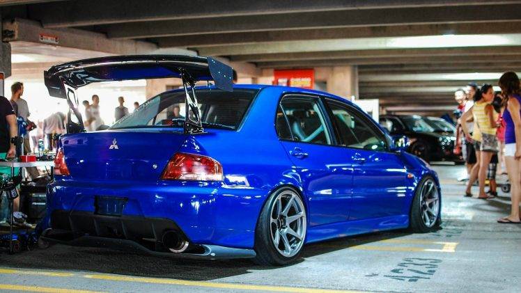 car, JDM, Mitsubishi, Blue Cars Wallpapers HD / Desktop and Mobile Backgrounds