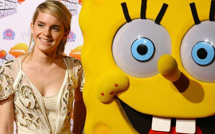 Emma Watson, SpongeBob SquarePants HD Wallpaper Desktop Background