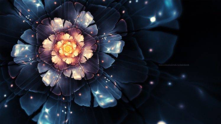 flowers, Fractal Flowers, Fractal, Abstract, Digital Art, DeviantArt HD Wallpaper Desktop Background