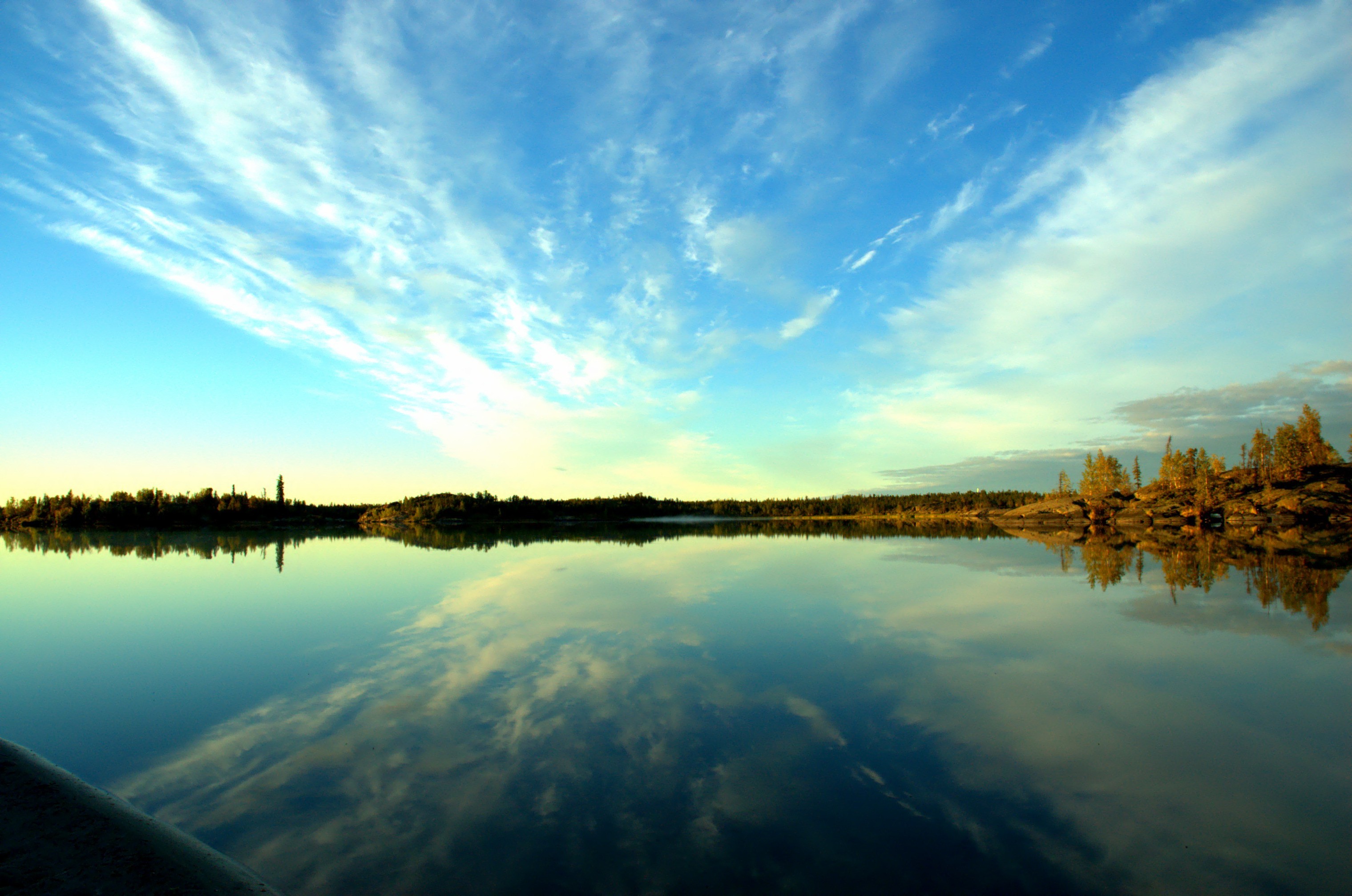 nature, Sky, Clouds, Lake, Reflection Wallpaper
