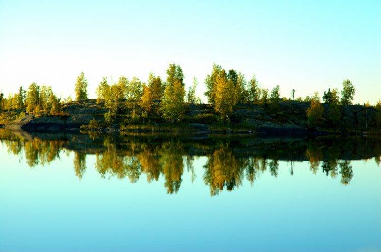 nature, Lake, Trees, Reflection, Calm HD Wallpaper Desktop Background