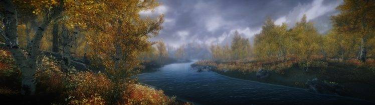 The Elder Scrolls V: Skyrim, Mods, Nature, Landscape, Multiple Display HD Wallpaper Desktop Background