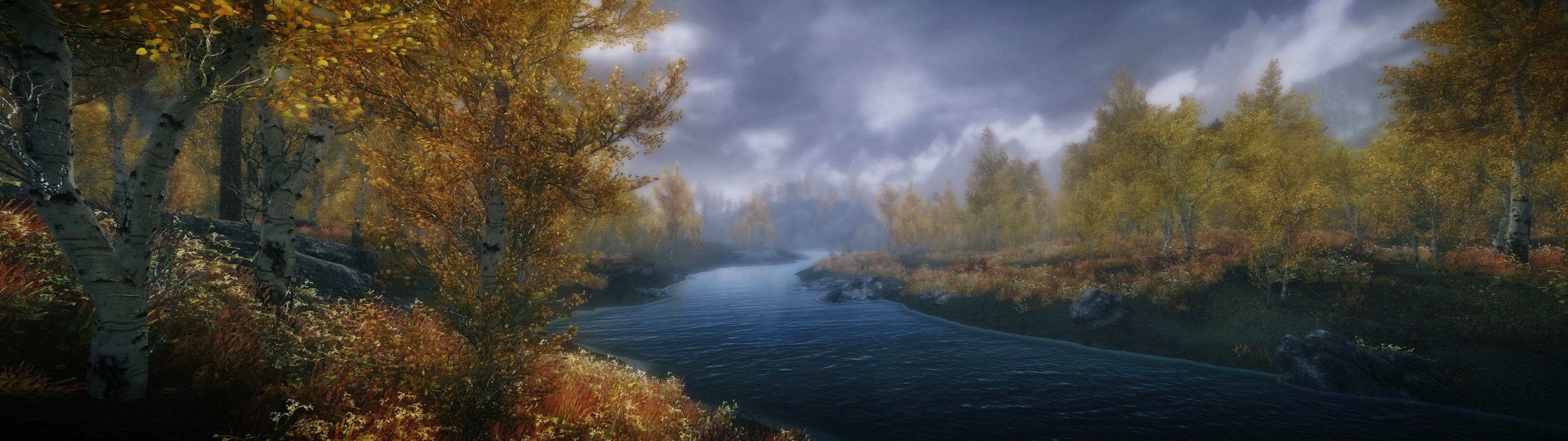 The Elder Scrolls V: Skyrim, Mods, Nature, Landscape, Multiple Display