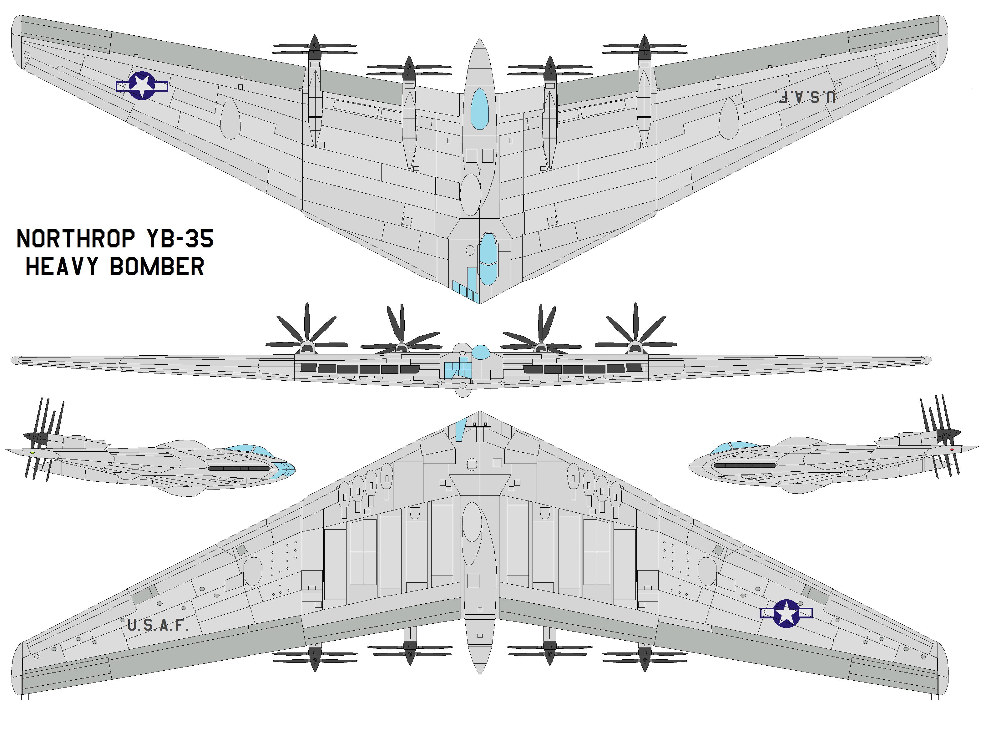 Northrop YB 35, Military Aircraft Wallpaper