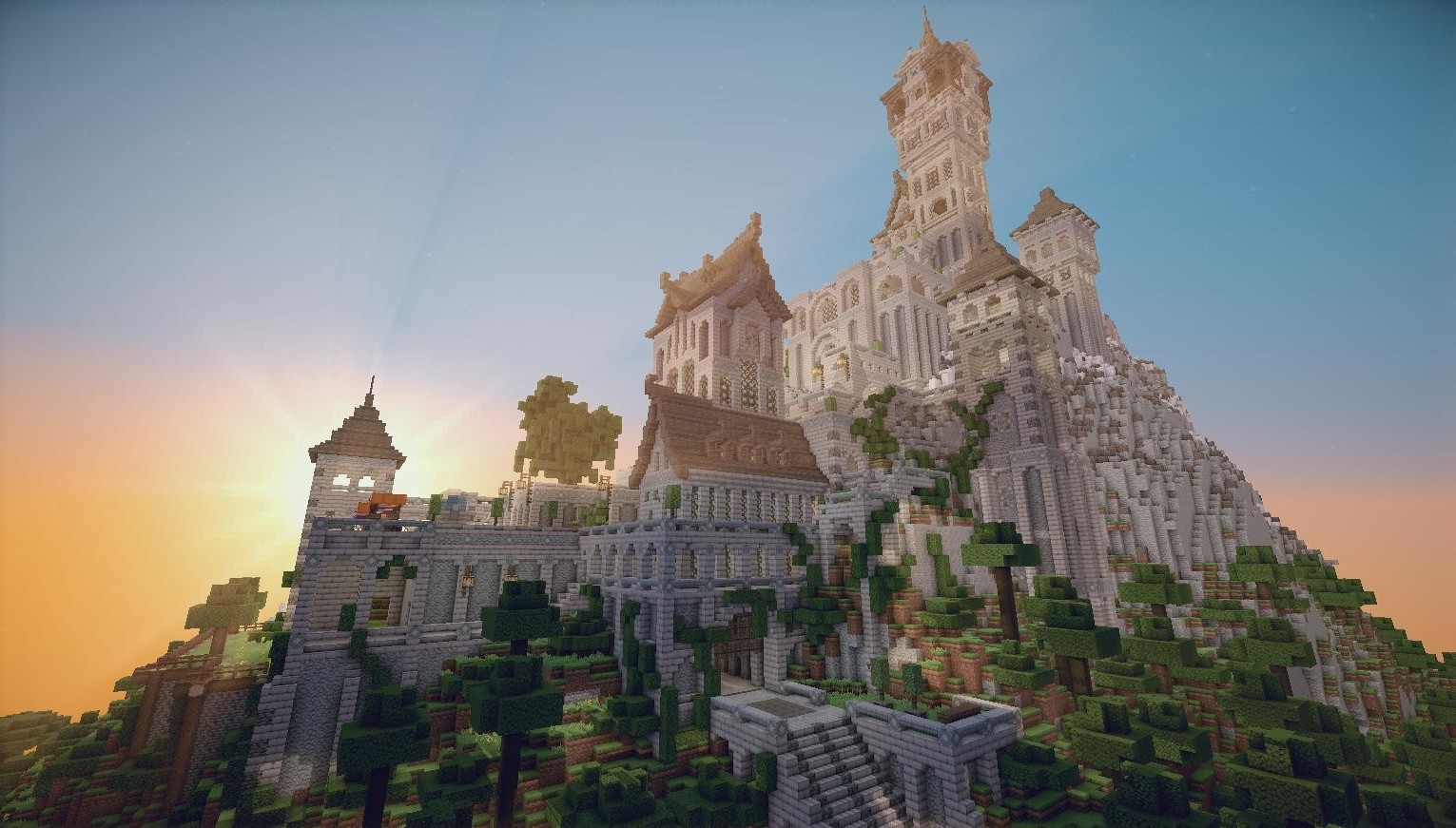Minecraft, Castle, Screenshots, Video Games Wallpaper