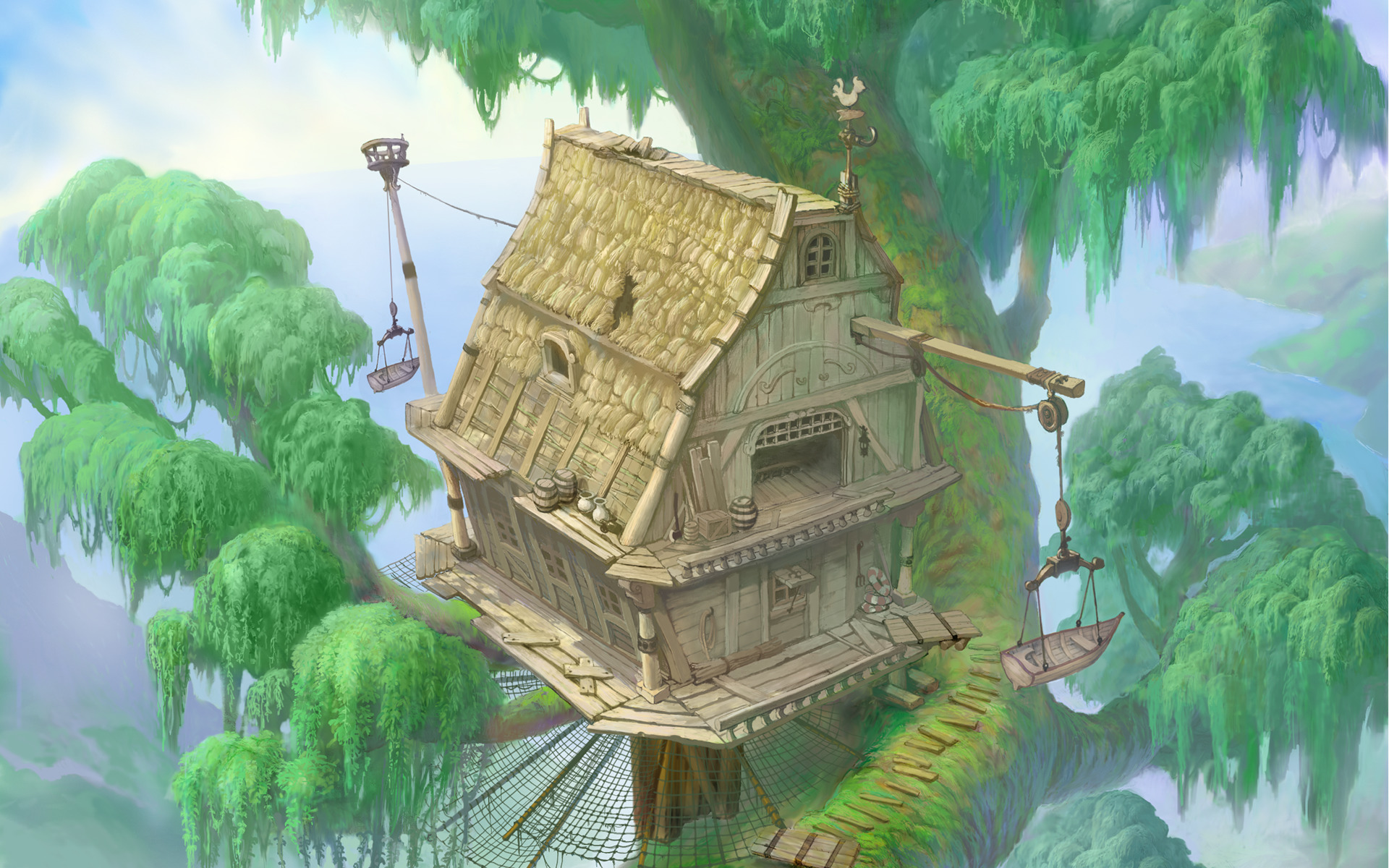 treehouses, Trees, Kingdom Hearts, Tarzan, Video Games Wallpaper