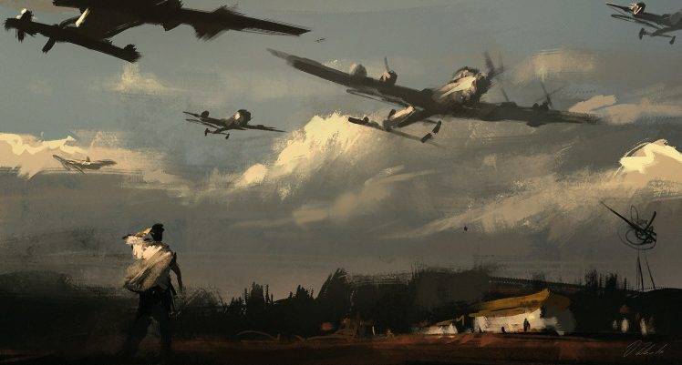 aircraft, World War II, Darek Zabrocki, Military Aircraft HD Wallpaper Desktop Background