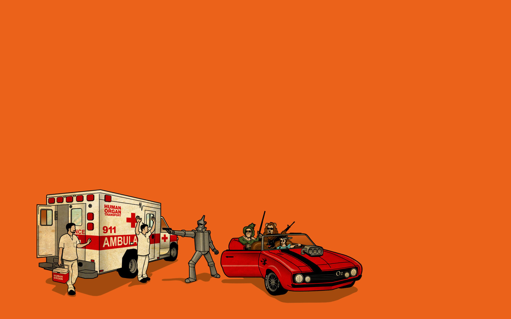 The Wizard Of Oz, Car, Humor Wallpaper