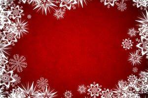 abstract, Snowflakes, Red