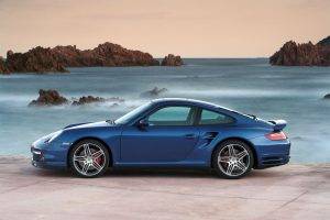 Porsche, Sports Cars, Car, Blue Cars, Rock