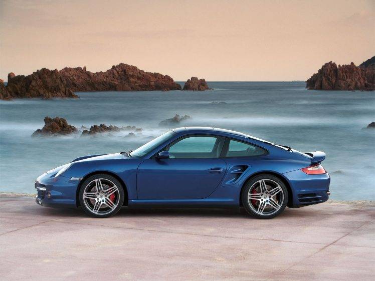 Porsche, Sports Cars, Car, Blue Cars, Rock HD Wallpaper Desktop Background