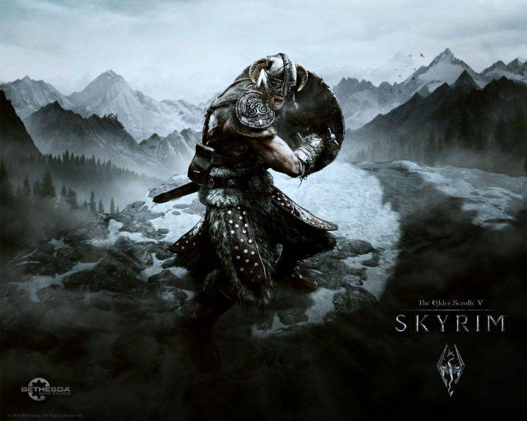 The Elder Scrolls V: Skyrim, Video Games, Dragon, Fantasy Art HD Wallpaper Desktop Background