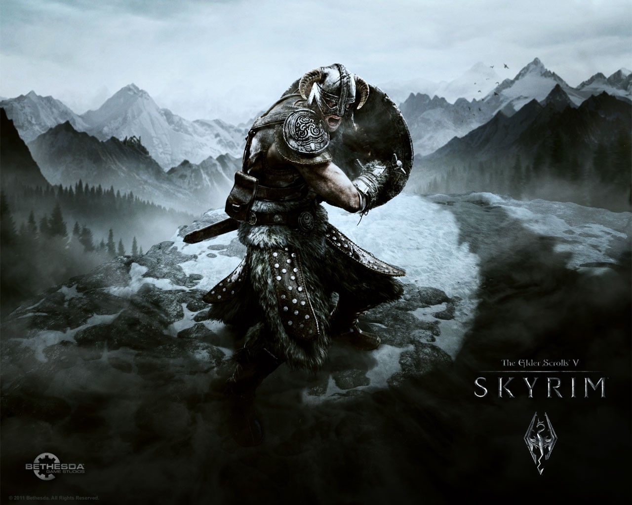 The Elder Scrolls V: Skyrim, Video Games, Dragon, Fantasy Art Wallpaper