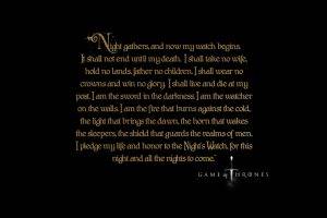 Game Of Thrones, Quote, Nights Watch