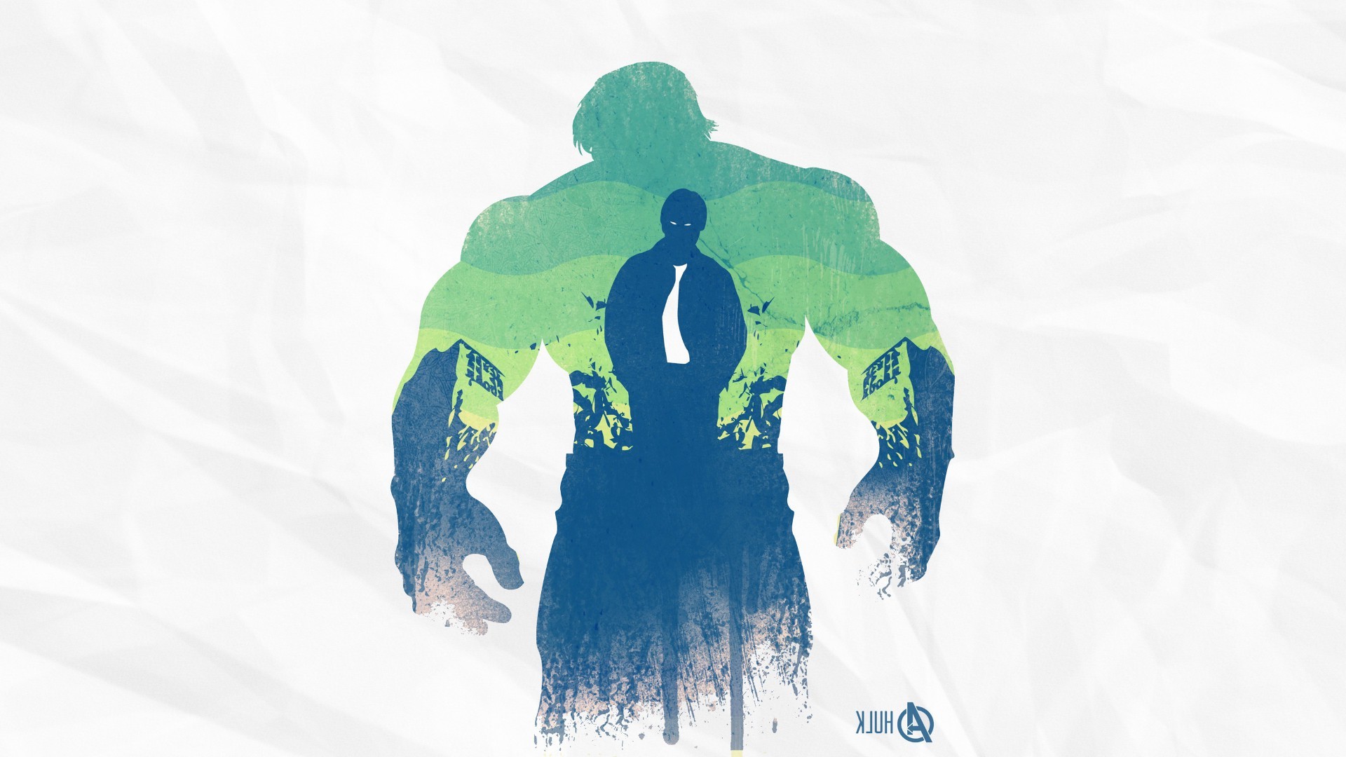 Hulk, Digital Art, Double Exposure Wallpaper