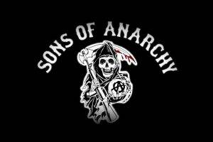 Sons Of Anarchy, Black Background, Typography