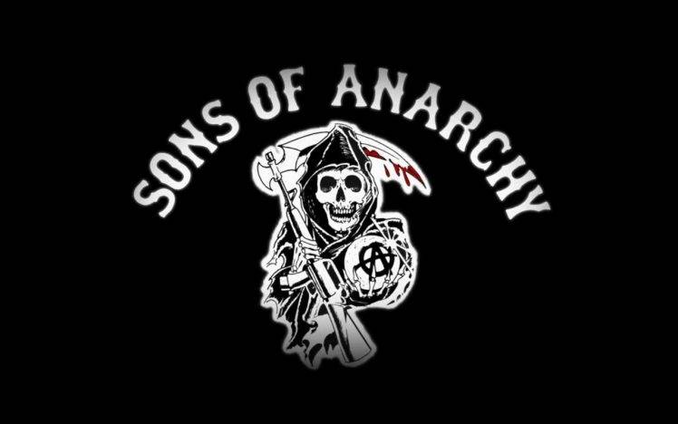 Sons Of Anarchy, Black Background, Typography HD Wallpaper Desktop Background