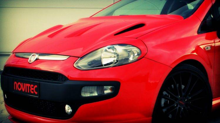 car, Red Cars, Fiat Punto, Tuning HD Wallpaper Desktop Background
