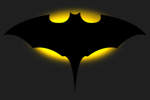 Batman, Bat Signal, Digital Art, Vector Art, Minimalism, Batman Logo