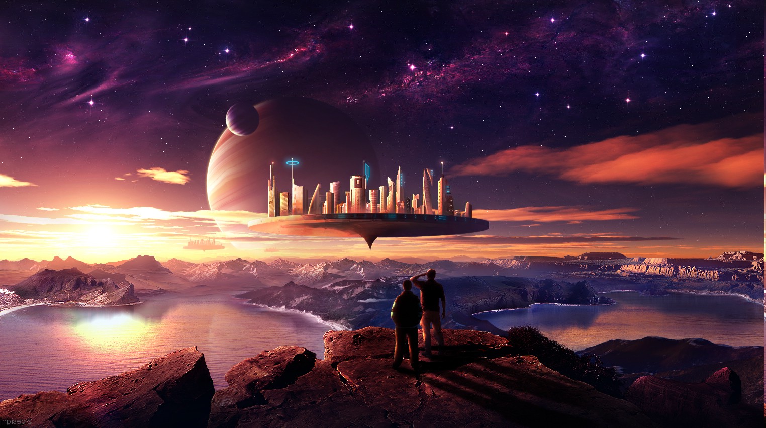 planet, Fantasy Art Wallpaper