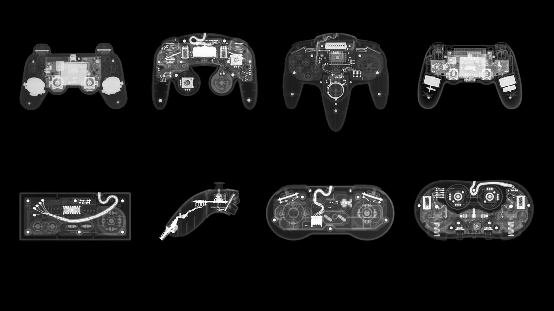 schematic, X rays, Video Games, Controllers Wallpaper