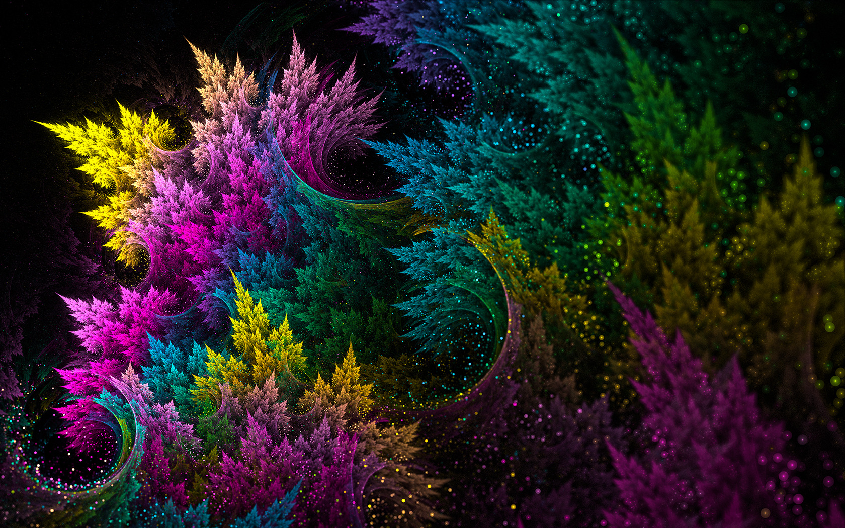 colorful, Abstract, Fractal Wallpaper