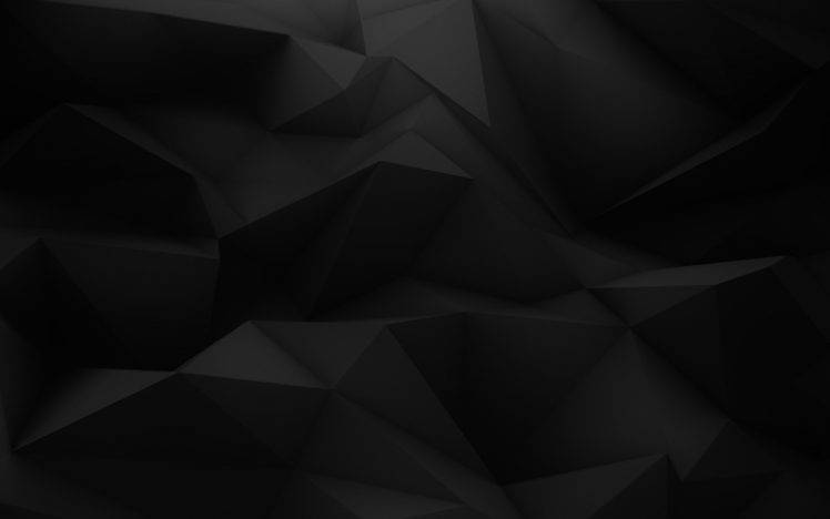 minimalism, Abstract, Pattern, Digital Art, Geometry, Black, 3D, Triangle, Low Poly HD Wallpaper Desktop Background
