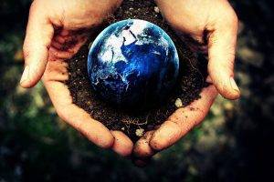 Earth, Planet, Hand, Photo Manipulation, Dirt