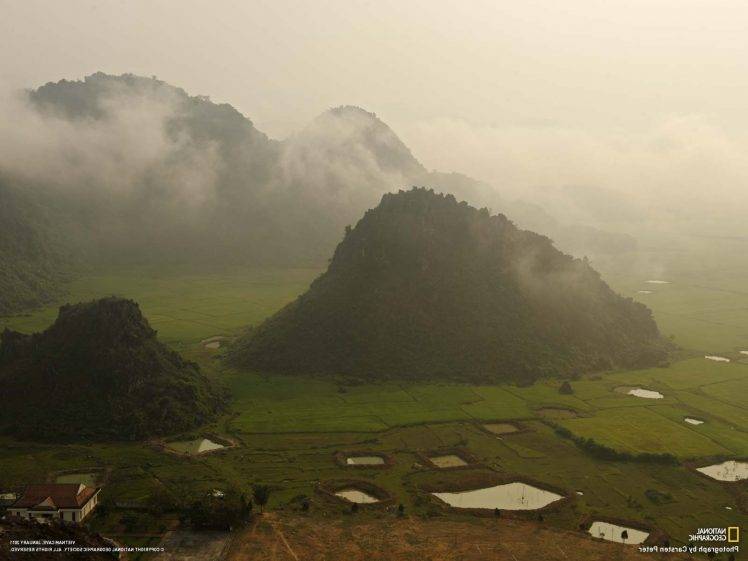 landscape, Nature, National Geographic, Vietnam, Mist, Field HD Wallpaper Desktop Background